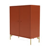 Montana Cover Cabinet met benen, Hokkaido/Brass