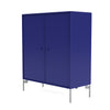 Cabinet de couverture du Montana avec des jambes, monarque bleu / Matt Chrome