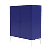 Montana Cover Cabinet met benen, Monarch Blue/Snow White