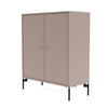 Montana Cover Cabinet met benen, paddenstoelbruin/zwart