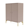 Montana Cover Cabinet met benen, paddenstoelbruin/messing