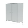 Cabinet de couverture du Montana avec des jambes, Oyster / Matt Chrome