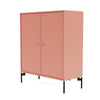 Montana Cover Cabinet met benen, rabarber/zwart