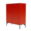 Montana Cover Cabinet met benen, rozehip/zwart