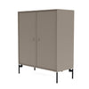 Montana Cover Cabinet met benen, truffel/zwart