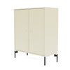 Montana Cover Cabinet met benen, vanille/zwart