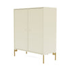 Montana Cover Cabinet met benen, vanille/messing