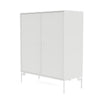 Cabinet de couverture du Montana avec des jambes, blanc / neige blanc