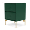 Montana Drift Drawer Module With Legs, Pine/Brass