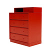 Montana houdt ladenkast met 7 cm plint, roze rood