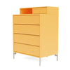 Montana Keep Chest Of Drawers With Legs, Acacia/Mushroom