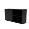 Montana Paar klassisches Sideboard mit 3 cm Sockel, schwarz