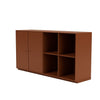 Montana paar klassiek dressoir met 3 cm plint, hazelnootbruin