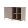 Montana Paar klassisches Sideboard mit Beinen, Pilzbraun/Messing