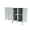 Montana Paar klassisches Sideboard mit Beinen, Auster/Matt -Chrom