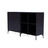 Montana Paar klassisches Sideboard mit Beinen, Schatten/Schwarz