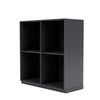 Montana Show boekenkast met 3 cm plint, carbon zwart