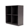 Montana Show boekenkast met 3 cm plint, Coffee Brown