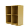 Libreria del Montana Show con plinto da 3 cm, giallo cumino