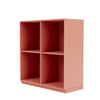 Libreria del Montana Show con plinto da 3 cm, rosso rabarbaro