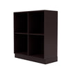 Libreria del Montana Show con plinto da 7 cm, marrone balsamico