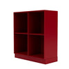 Montana Show boekenkast met 7 cm plint, bieten rood