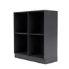 Montana Show boekenkast met 7 cm plint, carbon zwart