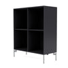 Montana Show boekenkast met benen, Anthracite/Matt Chrome