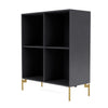 Libreria del Montana Show con gambe, Black Carbon/Brass