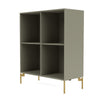 Libreria del Montana Show con gambe, finocchio/ottone