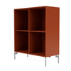 Montana Show Bookcase With Legs, Hokkaido/Matt Chrome