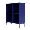 Montana Show Bookcase With Legs, Monarch Blue/Black