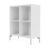 Montana Show Bücherregal mit Beinen, New White/Matt Chrome