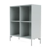 Montana Show boekenkast met benen, Oyster/Matt Chrome