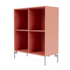 Montana Show Bookcase With Legs, Rhubarb/Matt Chrome