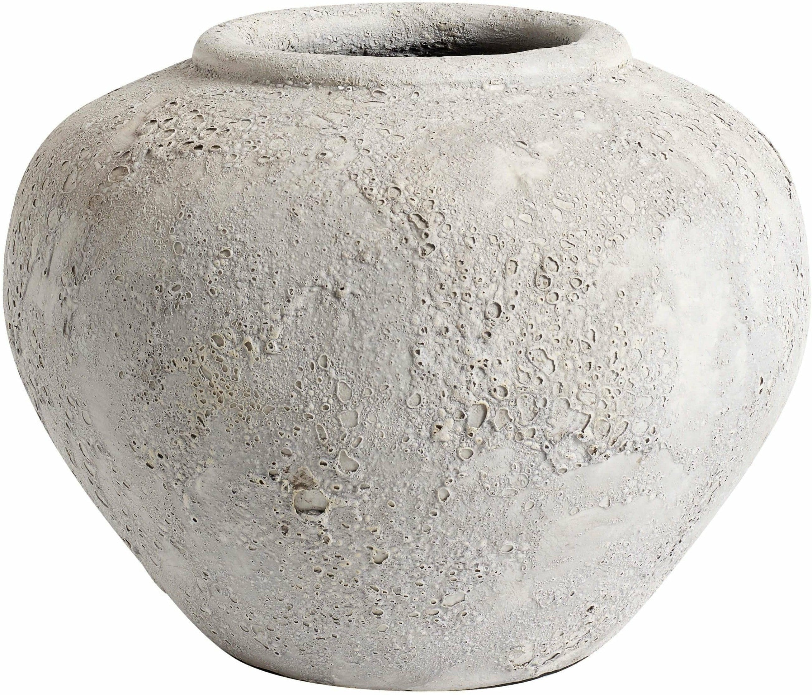 Muubs Luna Vase Grau, 26cm