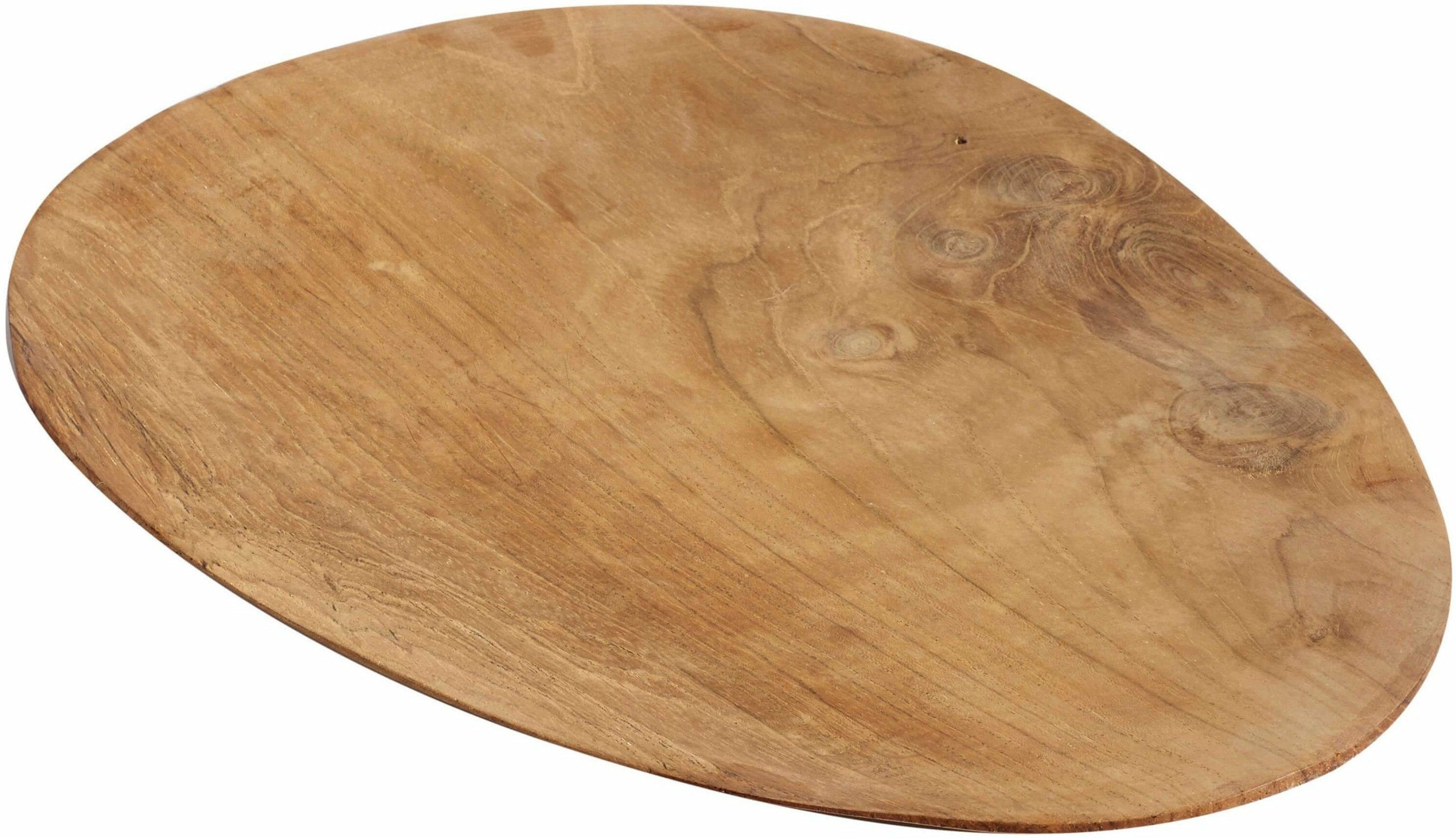 Muubs Teak de placa de lágrima, 32 cm