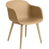 Muuto Fiber Armchair Wood Base, Fiber Seat, Ox/Oak