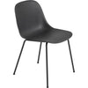 Muuto Base de tube de chaise latéral en fibre, siège en fibre, noir