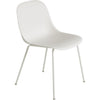 Muuto Base de tube de chaise latéral en fibre, siège en fibre, blanc