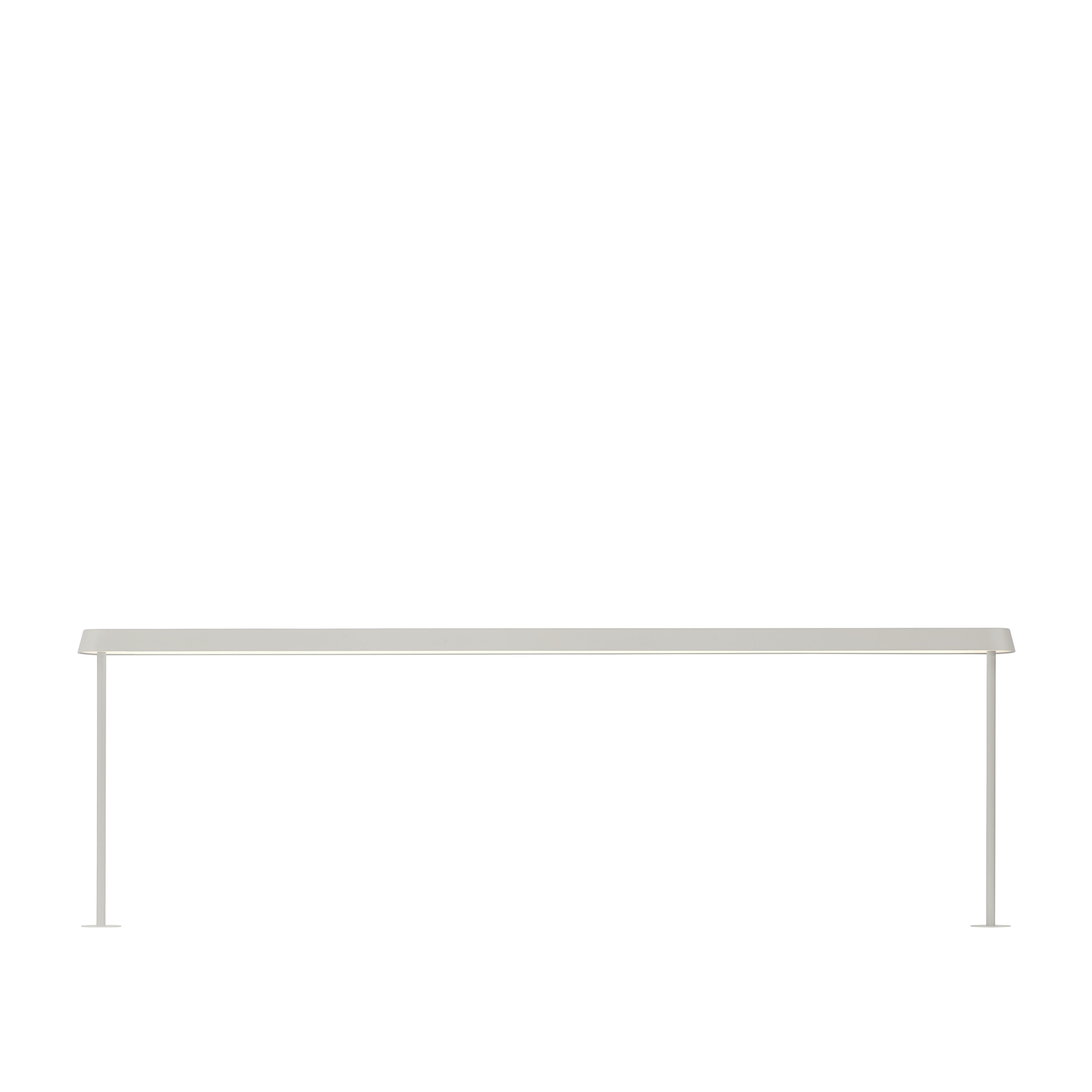 Muuto Linear montierte Lampe 209x71 Cm, Grau