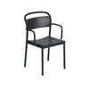 Muuto Linear Steel Armchair, Schwarz