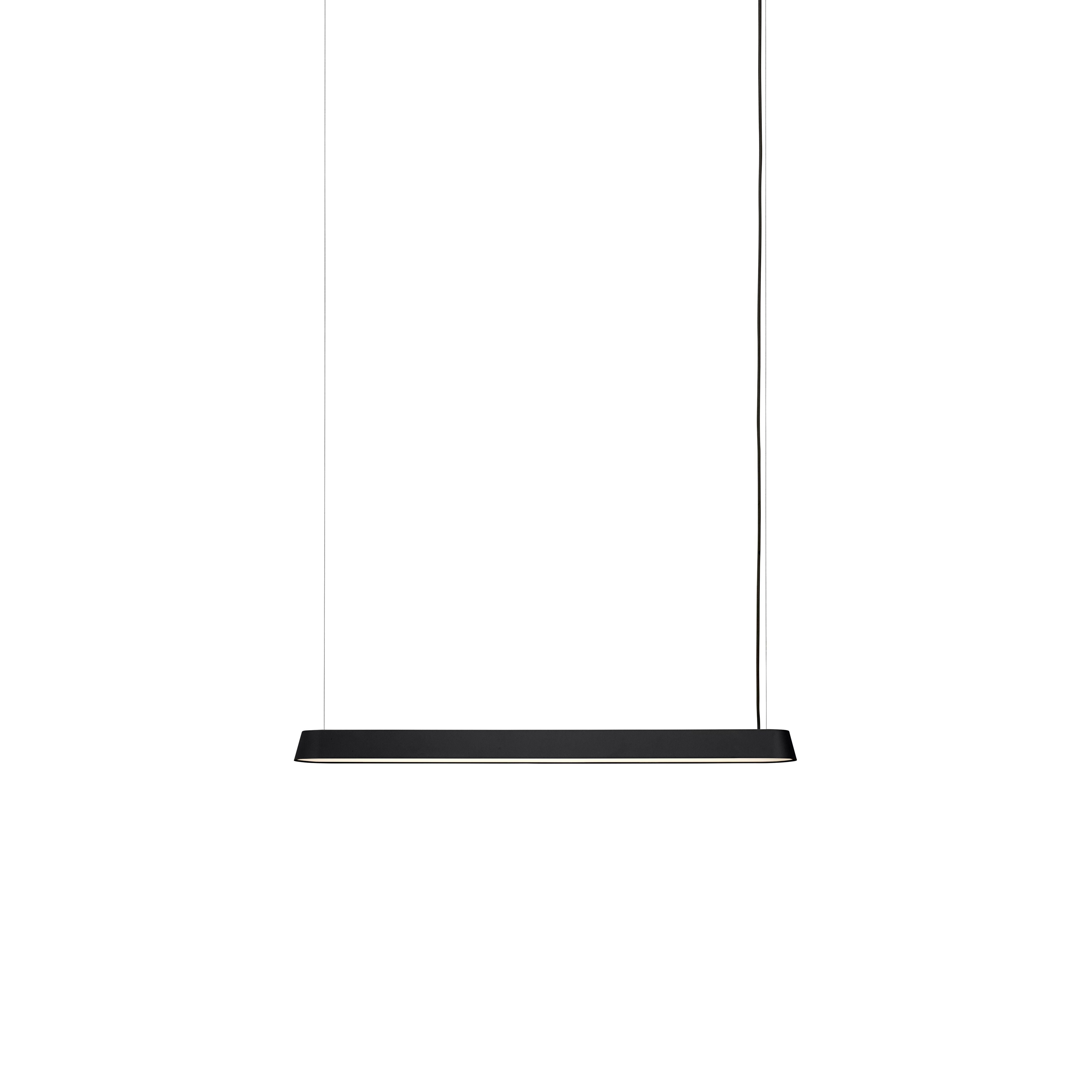 Muuto Lineaire suspensielamp 87 cm, zwart