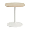 Muuto Tables latérales molles Øx h 45x48, chêne solide / blanc