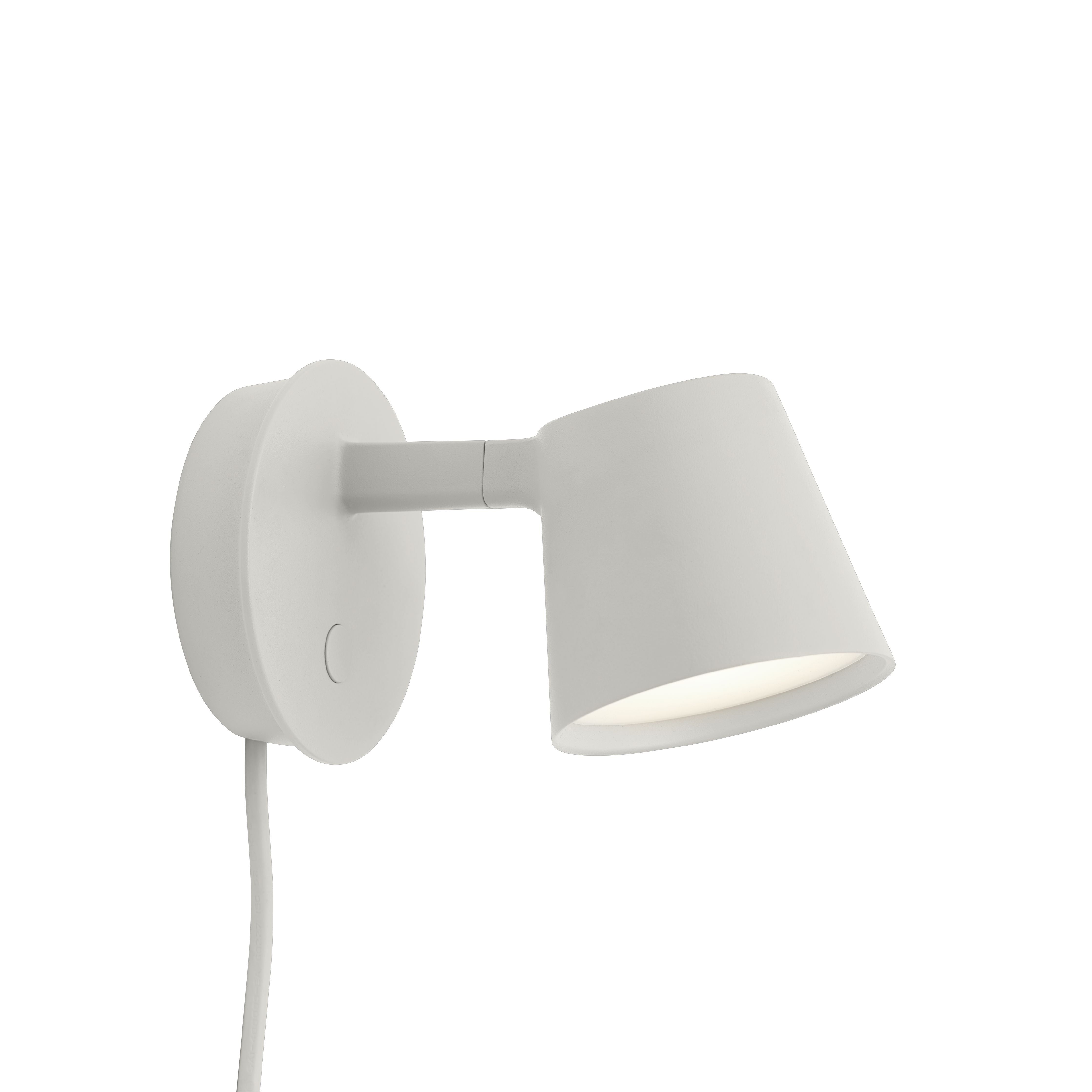 Muuto Lampe murale à LED de pointe, gris