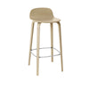 Muuto Visu Barhocker Holzbeine, H 75 Cm, Eiche