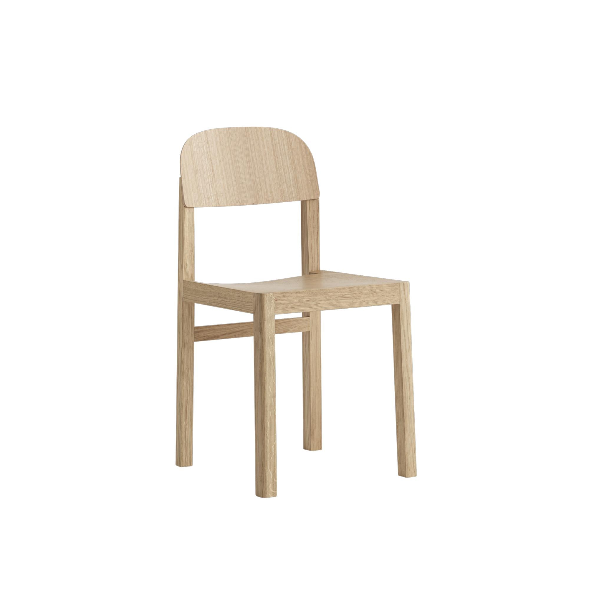 Silla de taller de muuto, roble