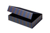 Notem Studio Bille Box Medium, Blue en Brown Stripe