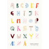  Alphabet Spaghetti Dk Poster 50x70 Cm mehrfarbig