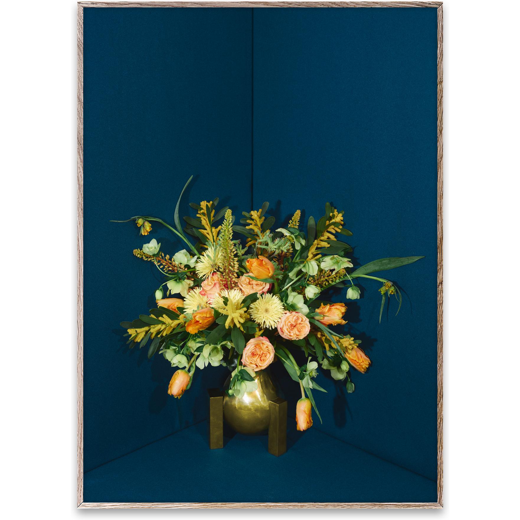 [product_category]-Paper Collective Blomst 05 Poster 50x70 Cm, Petrol-Paper Collective-5713450007561-12102-PAP-1